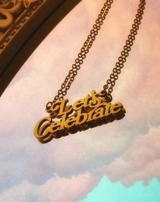 Let's Celebrate Logo Necklace